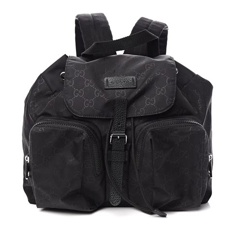 black gucci nylon backpack